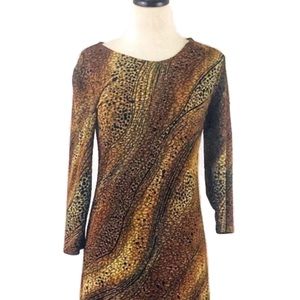 Mixed Animal Print Jersey Dress by Citiknit